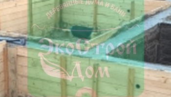 Процесс высыхания фундамента