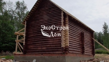 Покраска сруба