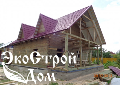 Дом из бруса с двумя кукушками