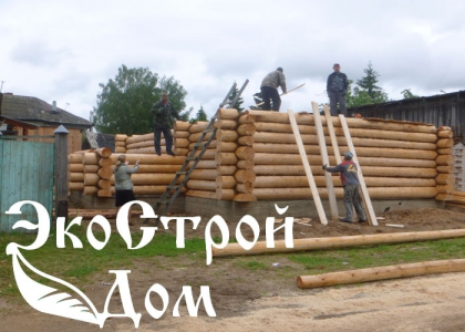 Строительство сруба Костромскими мастерами