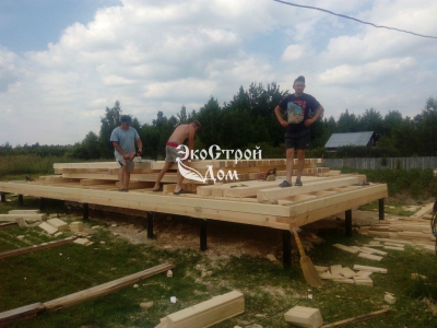 Возводим деревянный ом на свайном фундаменте